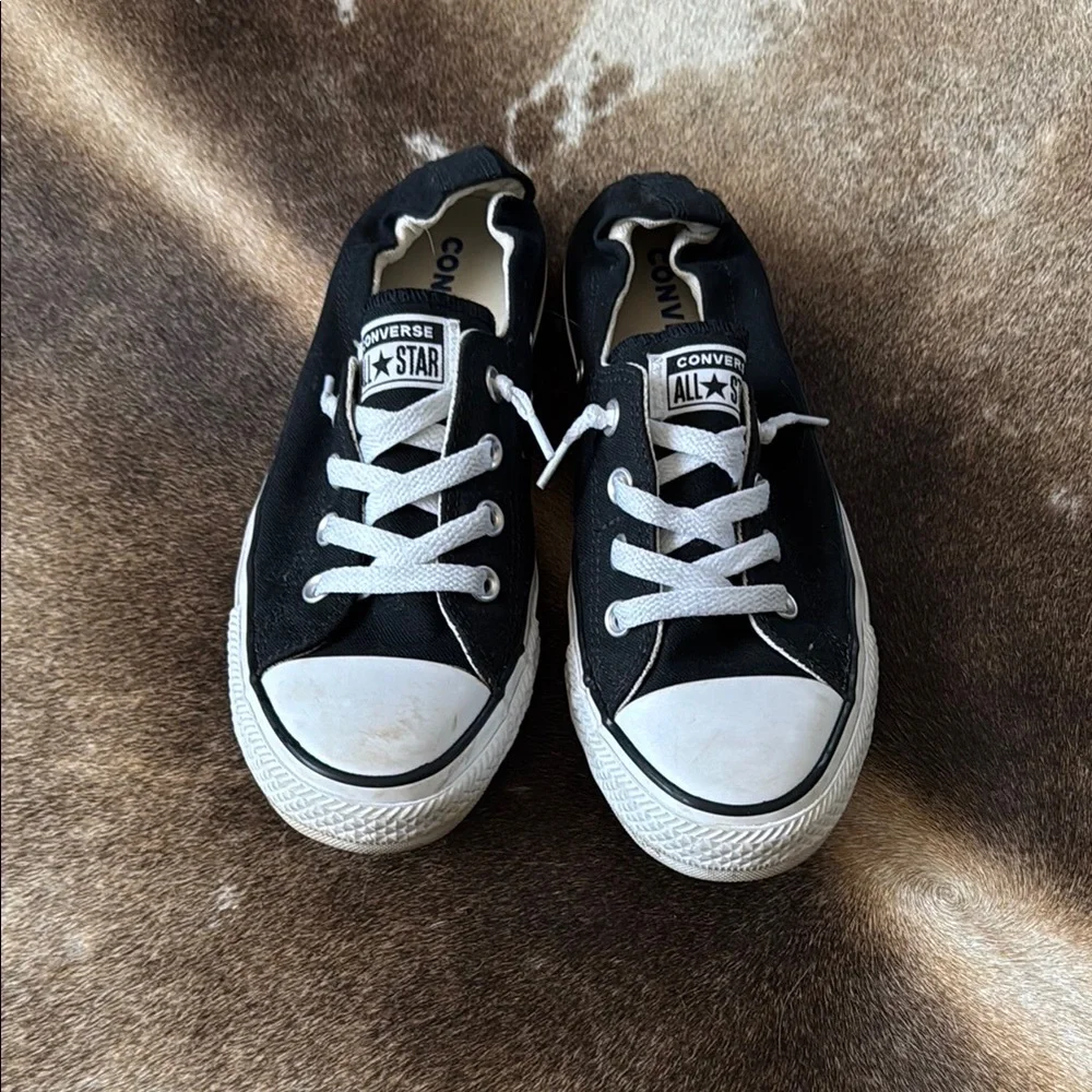 Converse Women’s Black Sneakers - Picture 1 of 5